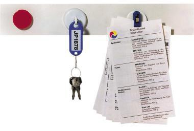 Franken Magnetleiste ST1350SB 5x100cm weiß +4Magnete 32mm