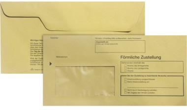 RNK Zustellungsumschlag 2044 DL 80g innen mF gelb