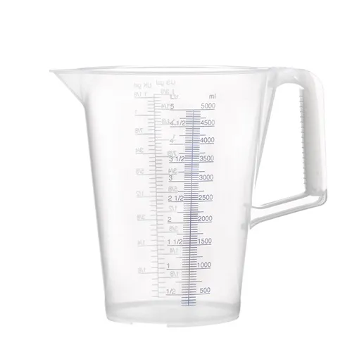 Messbecher 5l blau bedruckte Skala PP PRESSOL