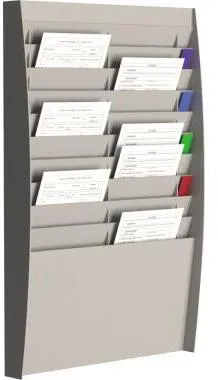 Paperflow Wand-Sortiertafel V 20F A4V2X10.02 DIN A4 grau