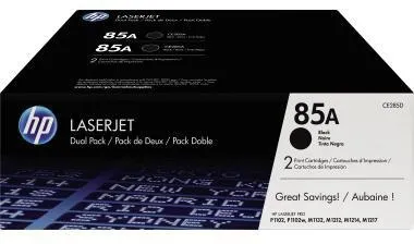 HP Toner CE285AD 85A 1.600Seiten schwarz 2 St./Pack.