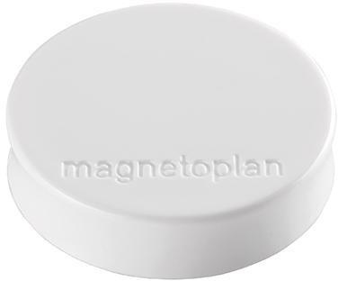 magnetoplan Magnet Ergo Medium 1664000 30mm weiß 10 St./Pack.