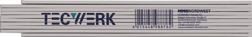 TECWERK Gliedermaßstab L.2m mm/cm EG III Ku.weiß 