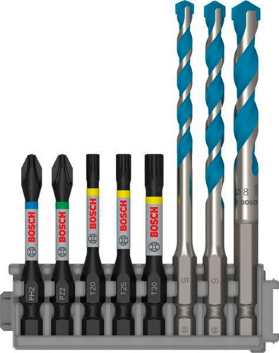 Bosch Bohrer-Set PRO Impact 8tlg. D.5/6/8mm L.50mm Hex-9 MultiConstruction 8tlg. 