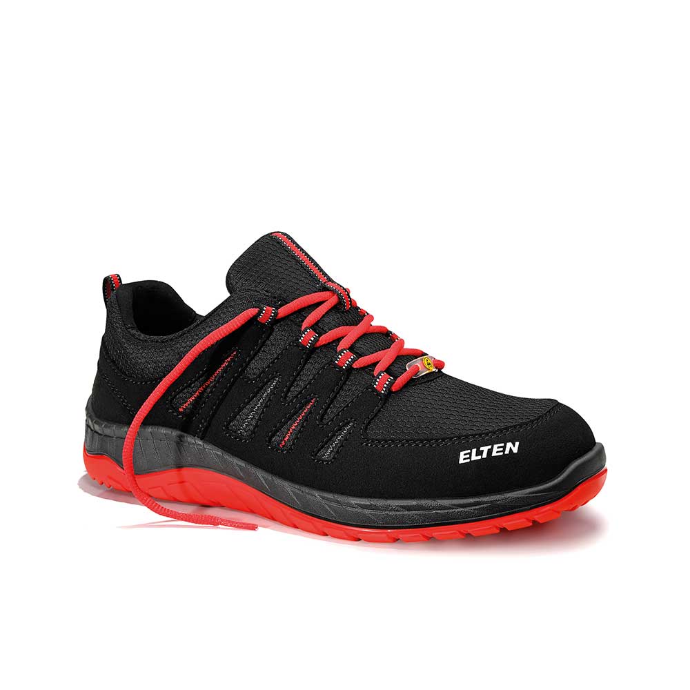 ELTEN Sicherheitshalbschuh MADDOX BLACK-RED LOW ESD S3 (729561)