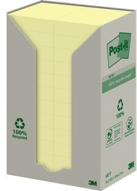 Post-it Haftnotiz Recycling Notes 653-1T 38x51mm ge 24St