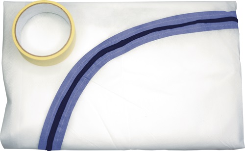 Staubschutztür 1 Tuch/1 Rl.Klebeband Tuch 2,2x1,1 m/Band 7 mx25mm FRIESS