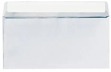 Soennecken Briefhülle 1304 DIN lang 80g oF hk hf weiß 1.000 St./Pack.