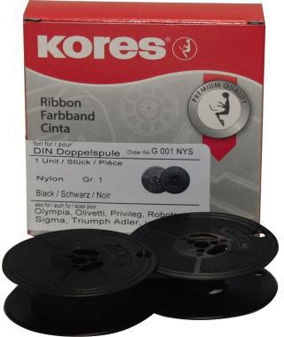 Kores Farbband G001NYS Gr.1 Nylon schwarz