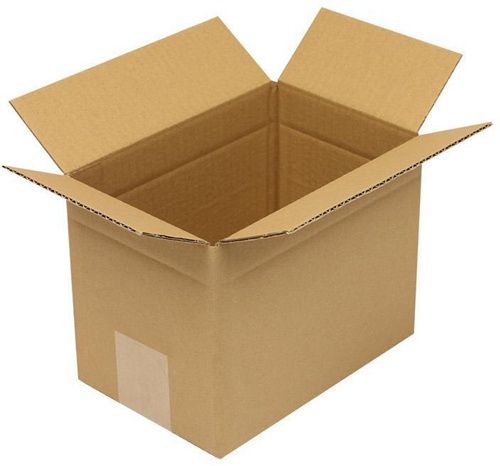 Faltkarton 1-wellig Höhenrillung Maße200x130x150mm Qualität1.10 B braun TRANSPAK