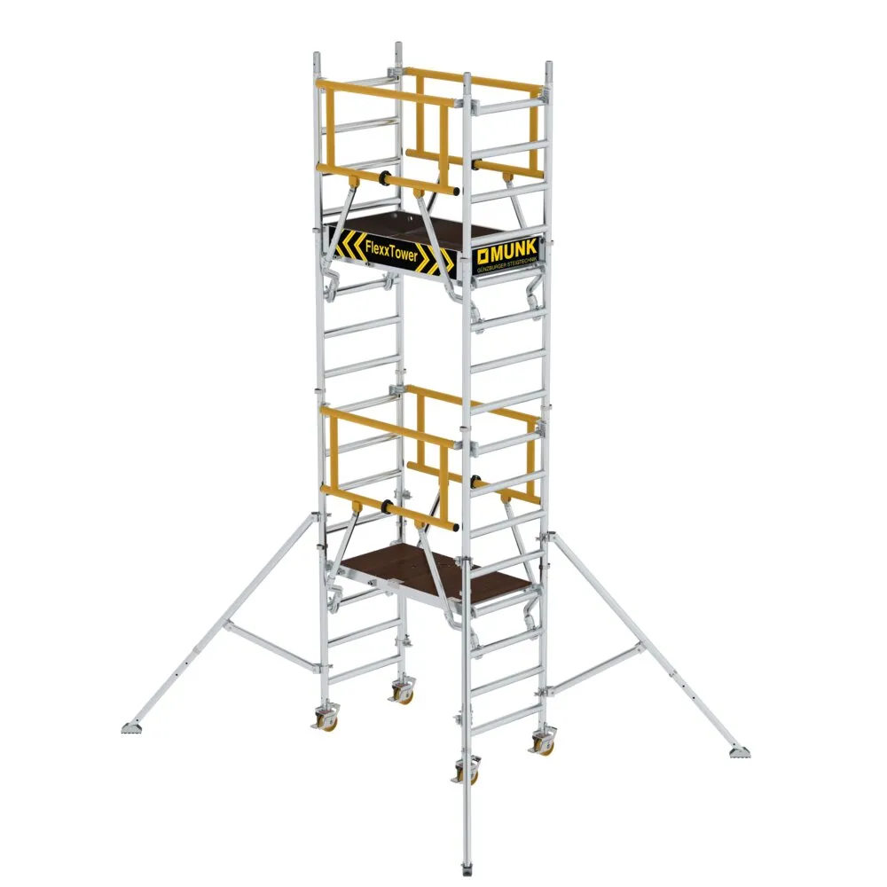 MUNK FlexxTower SG mit vorlaufendem Geländer Plattformhöhe 3,10 m