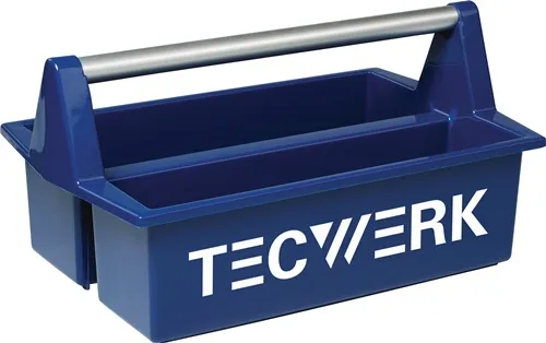 TECWERK Werkzeugtragekasten LxB420xH120mm 2 Fächer Ku.