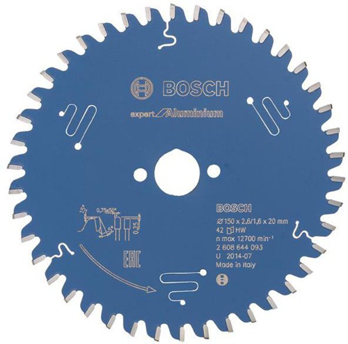 Bosch Kreissägeblatt Expert for Aluminium D.150mm Bohrung 20mm 42Zähne HLTCG