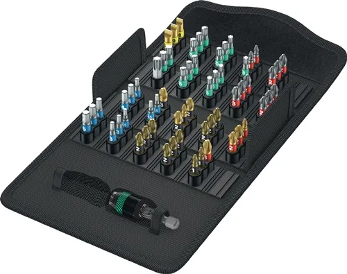 Bitsortiment Bit-Safe 61 BiTorsion 1 61-tlg.Schlitz/PH/PZD/TX/6Kt.WERA