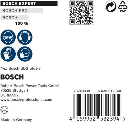 Bosch Hammerbohrer Expert SDS plus-7X D.7mm Arbeits-L.100mm L.165mm 10 St.
