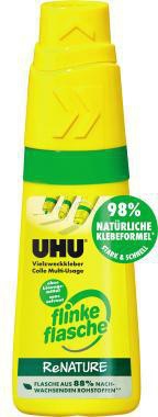 Alleskleber UHU® flinke Flasche ReNATURE auswaschbar UHU