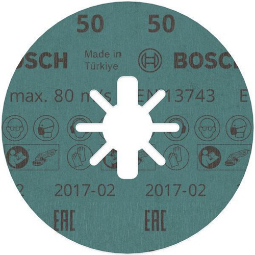 Bosch Fiberscheibe PRO R780 D.115mm Körnung 50 Sternloch X-LOCK