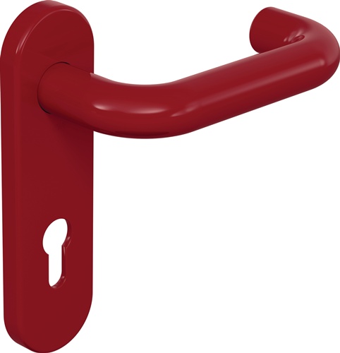 Kurzschildgarnitur 111R01.110 33 Ku.33 PZ rd Drückergrt.HEWI