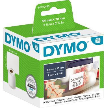 DYMO Vielzwecketikett S0722440 70x54mm weiß 320 St./Rl.