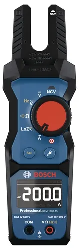 Bosch Stromzangenmultimeter GFM 1000-15 Prof.1000V AC/DC,Strom A:200 AC/DC