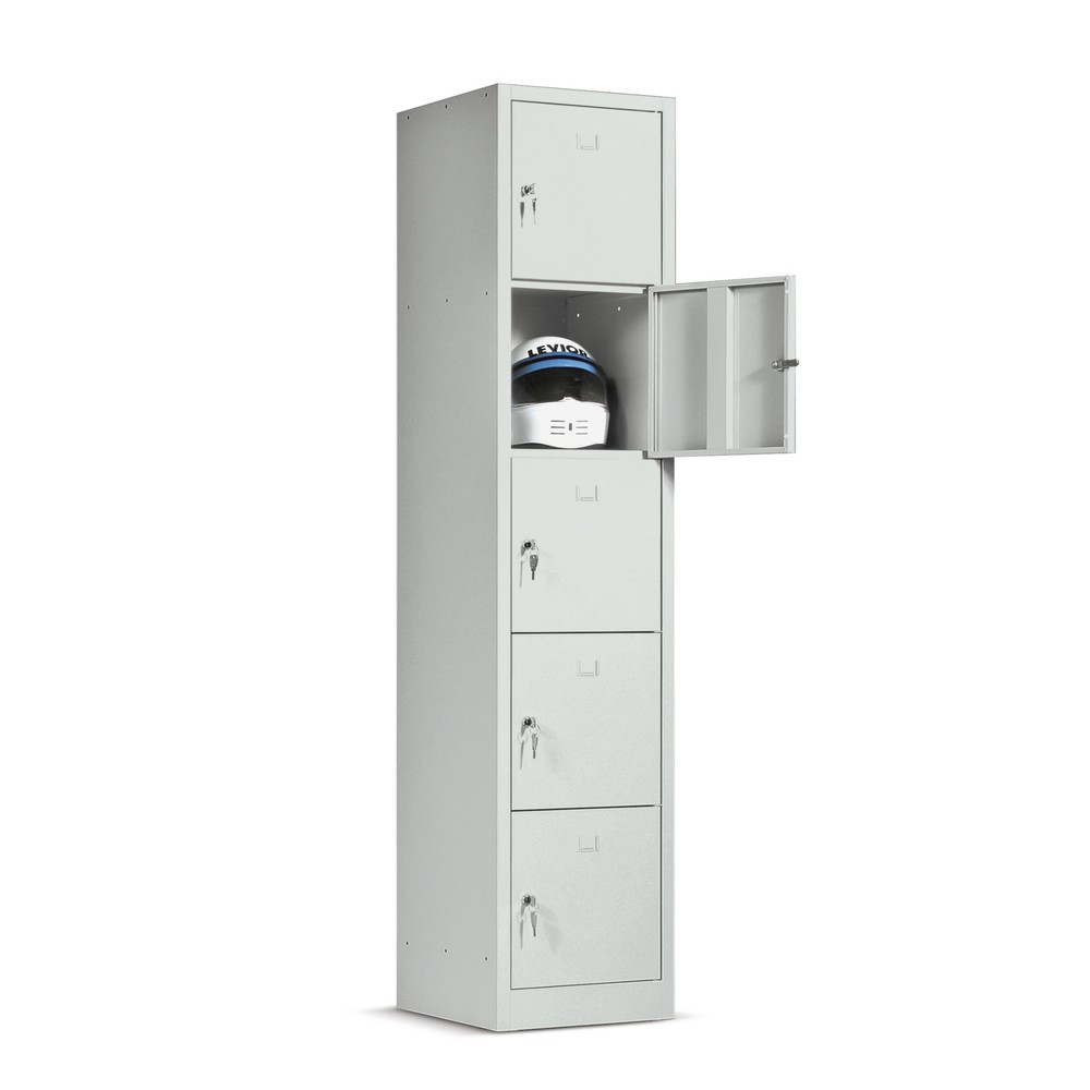 HEMMDAL Schließfachschrank, 3 x 5 Fächer, HxBxT 1.900 x 1.190 x 450 mm