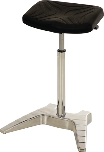 Stehhilfe PU-Integralschaum Sitz-H.650-850mm Alu.pol.m.Transportrollen LOTZ
