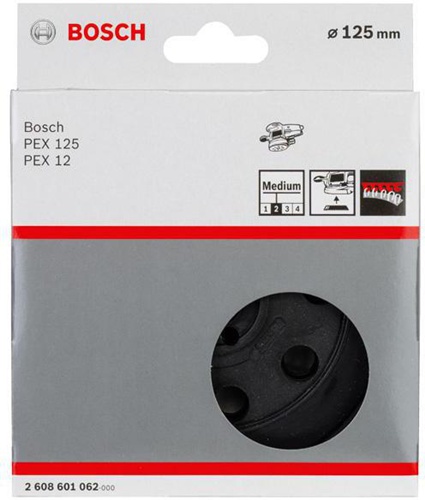 Bosch Schleifteller D.125mm mittel m.Klettverschluss f.PEX12/PEX12 A/PEX125
