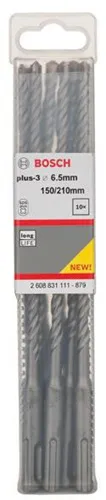 Bosch Hammerbohrer Arbeits-L.150mm D.6,5mm L.210mm SDS plus-3 10 St