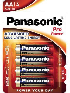 Panasonic Batterie LR6PPG/4BP Alkaline Mignon AA LR06 4 St./Pack.