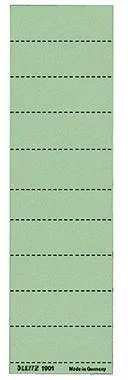 Leitz Beschriftungsschild 19010055 blanko 4zeilig grün 100 St./Pack.