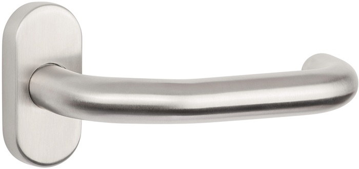 Profiltürdrückerlochteil Edelstahl 60 U-Form 8 mm TECWERK