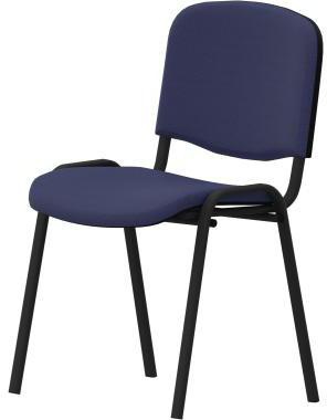 NowyStyl Besucherstuhl ISO 4L 4Fuß gepolstert sw/bl