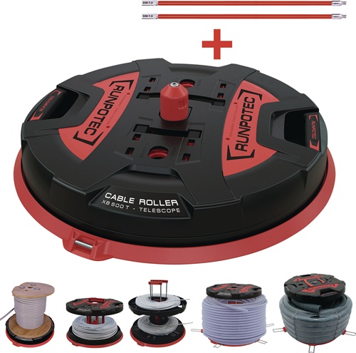 Kabelabroller XB 500 T D.500mm Trgf.800kg RUNPOTEC