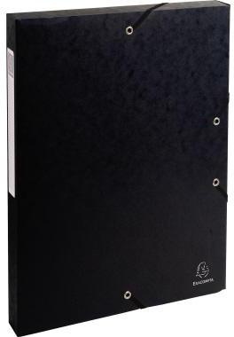 Exacompta Heftbox Exabox 50301E DIN A4 25mm Karton schwarz