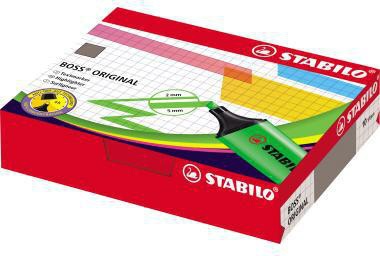 STABILO Textmarker BOSS ORIGINAL 70/10-1 2-5mm sortiert 10 St./Pack.
