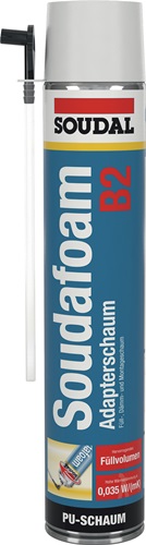 1K-Montageschaum SOUDAFOAM B2 champagner mit Einweghandschuhen Dose SOUDAL
