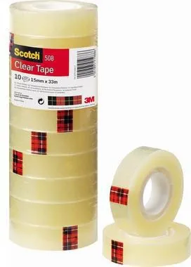 Scotch Klebefilm 508 5081533 15mmx33m tr 10 St./Pack.