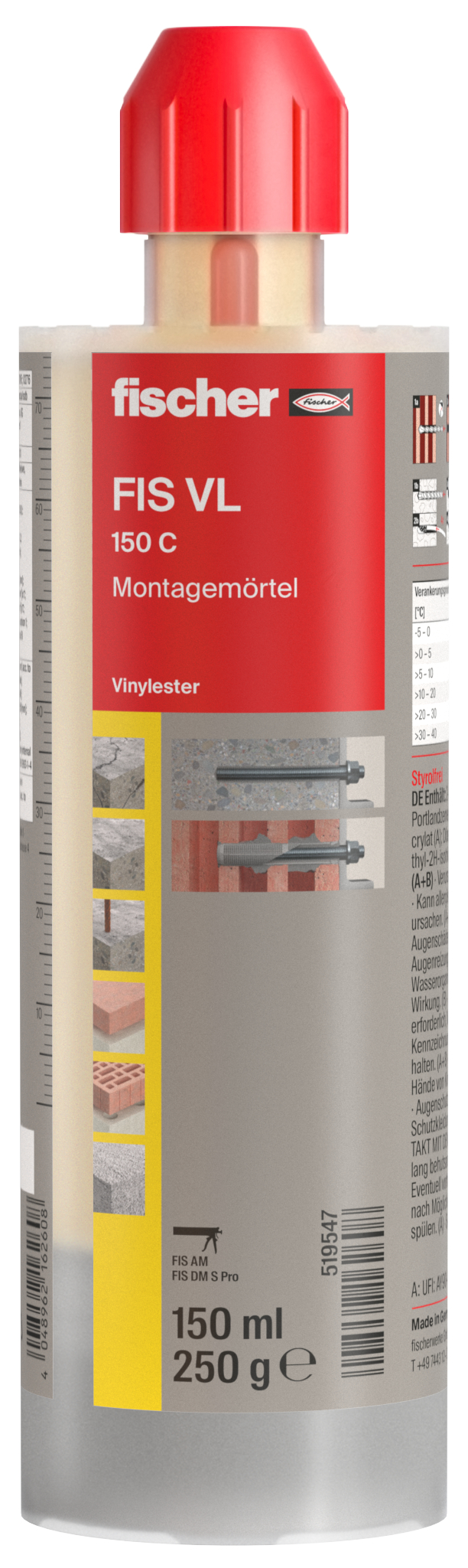 fischer Montagemörtel FIS VL 150 C