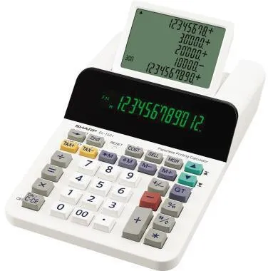 Sharp Tischrechner EL-1501 12stellig Batterie/Netz opt.