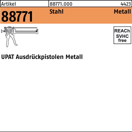 Ausdrückpistole R 88771 Metall S Stahl 1 Stück UPAT