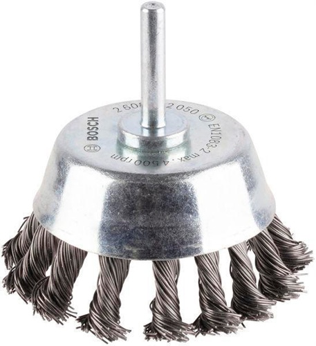 Bosch Topfbürste PRO Metal heavy D.65mm Draht-St.0,5mm Stahl gezopfter Draht