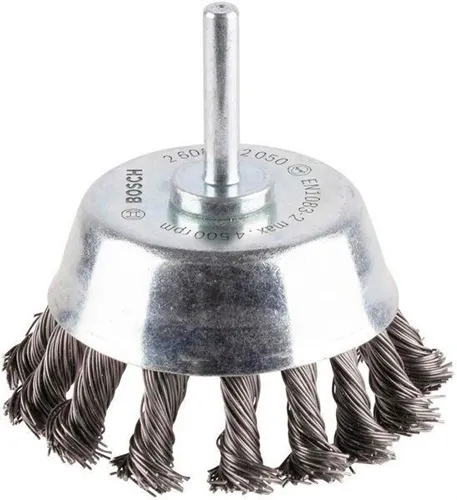Bosch Topfbürste PRO Metal heavy D.65mm Draht-St.0,5mm Stahl gezopfter Draht