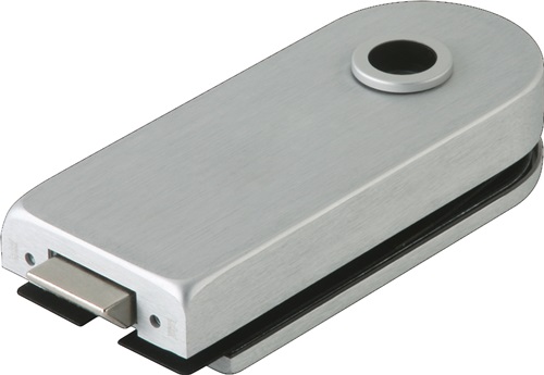 Glastürschloss STUDIO Rondo LM silber elox.UV DIN L/R DORMA-GLAS