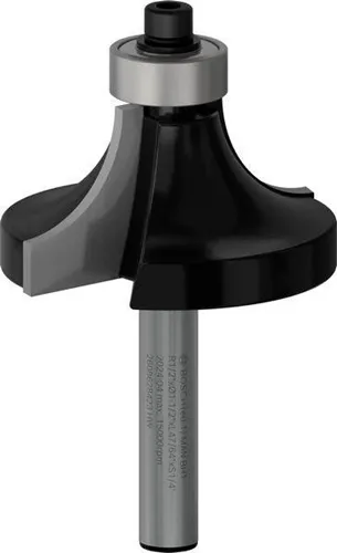 Bosch Abrundfräser Radius 12,7mm Arbeits-L.18,6mm Schaft1/4Zoll D.38,1mm L.60mm