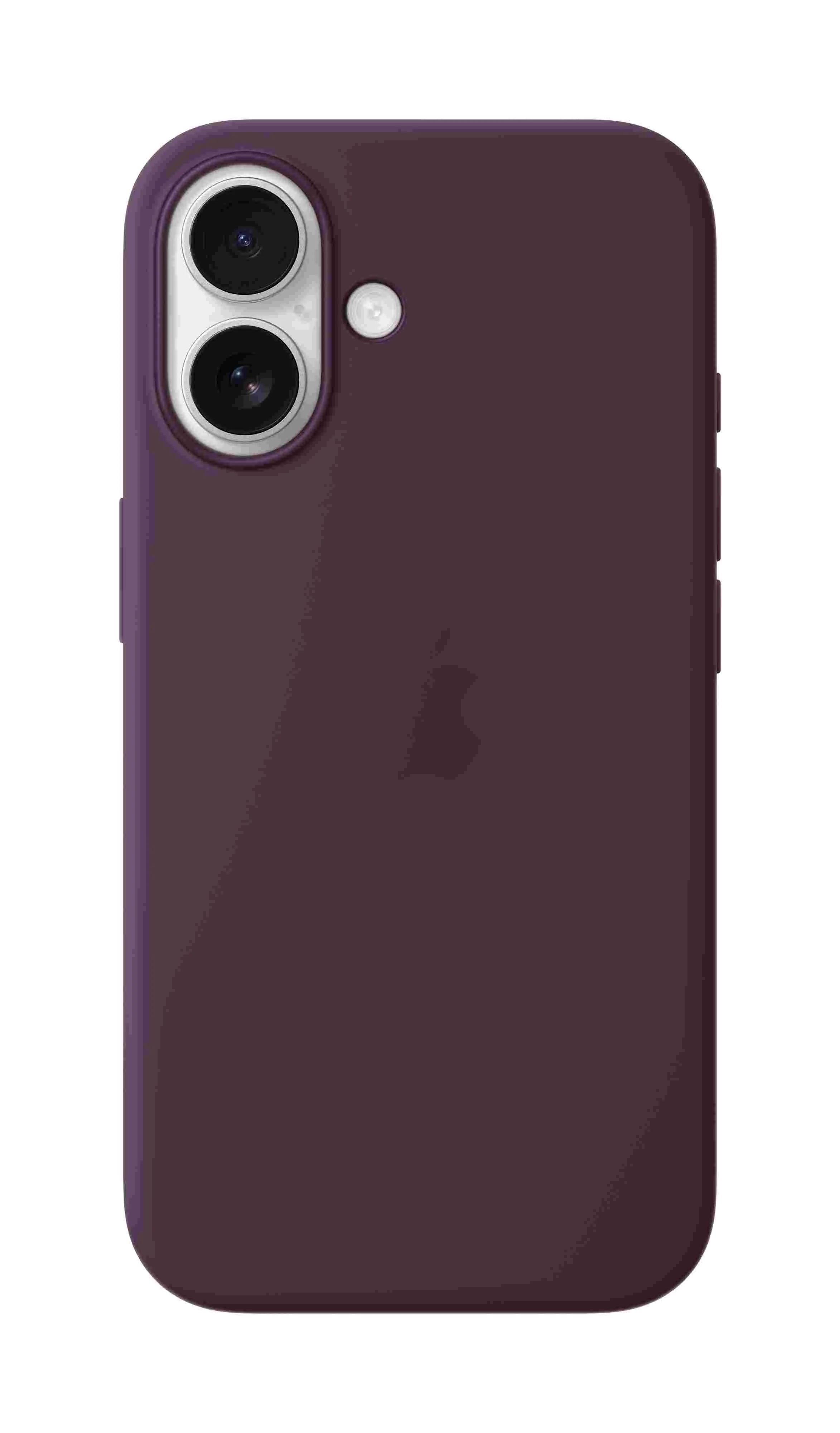 Apple iPhone 16 Silikon Case mit MagSafe, Pflaume