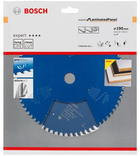 Bosch Kreissägeblatt Expert for Laminated Panel D.190mm Bohrung 20mm 60Zähne WZ