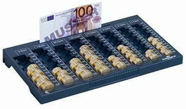 DURABLE Geldzählbrett EUROBOARD L 178058 32,4x3,4x19cm anthrazit