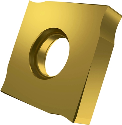 Wendeschneidplatte ISO SNHQ 1207AZTN:M8330 D. 5mm PVD beschichtet Farbe Gold