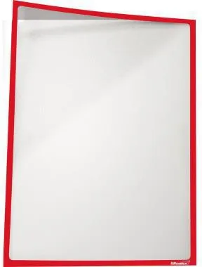 Ultradex Infotasche 889005 DIN A4 magnetisch rot 5 St./Pack