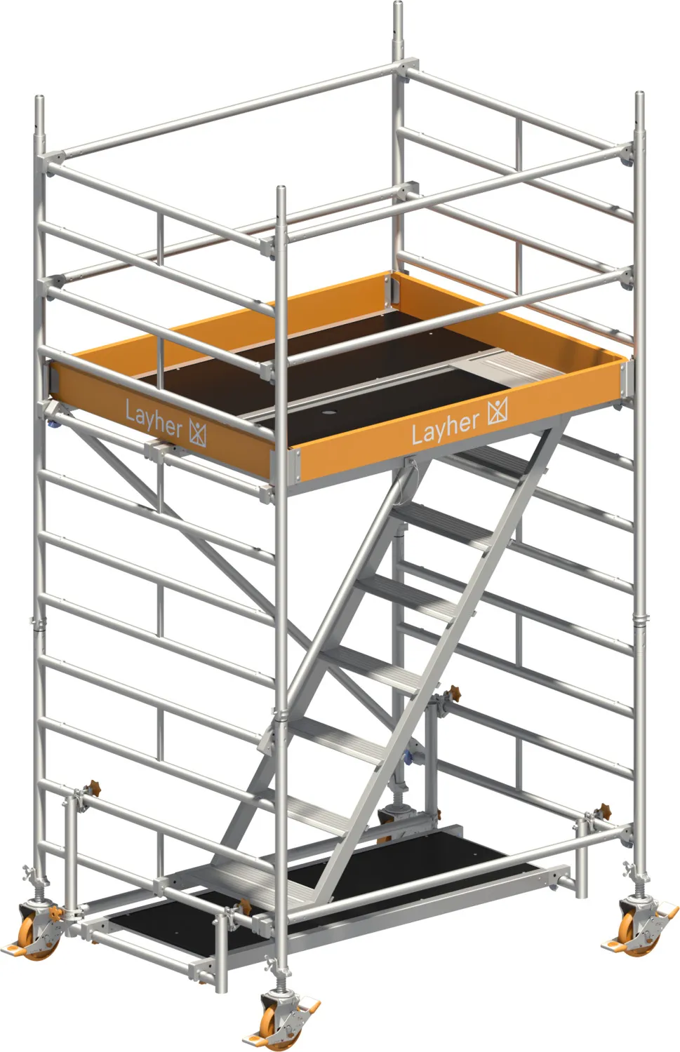 Layher Fahrgerüst Uni Komfort Typ: 4201 | SH: 2,20 m / AH: 4,20 m